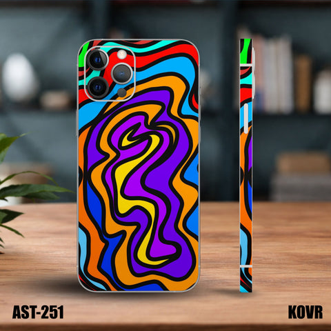 AST-251- Wavy Pattern Mobile Skin