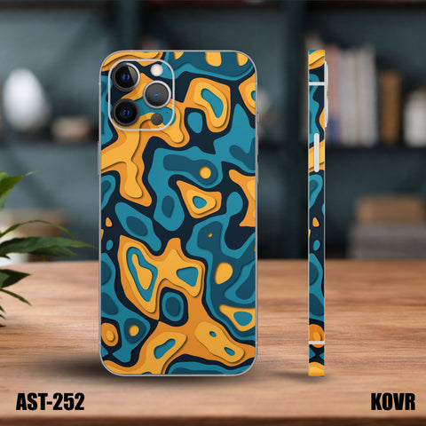 AST-252- Crazy Depth Pattern Mobile Skin
