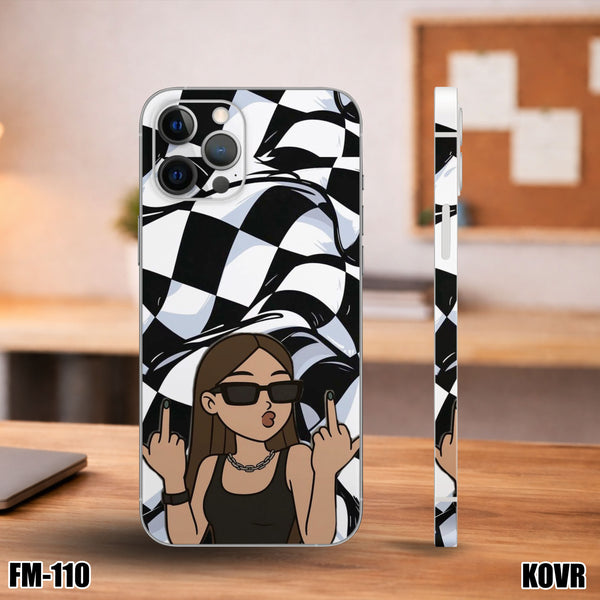 FM-110 -Sassy & Checkered Mobile Skin