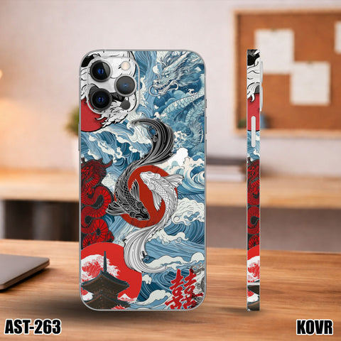 AST-263- Koi Fish x Waves Mobile Skin