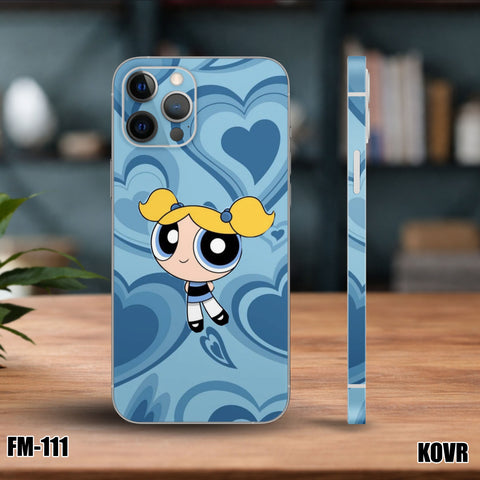 FM-111- PowerPuff Girls Bubbles Mobile Skin