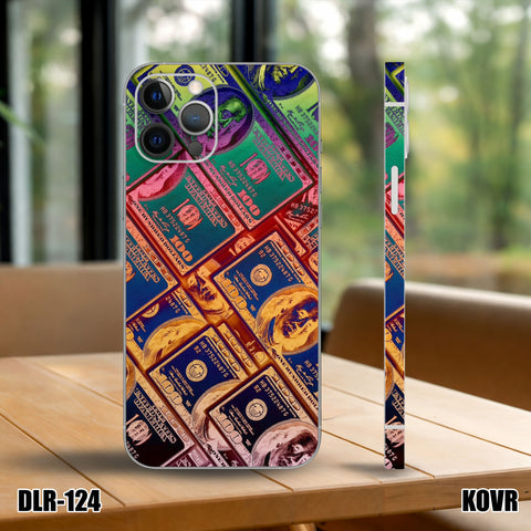 DLR-124- Colorful US Dollar Mobile Skin