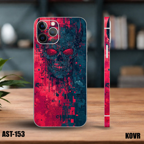 AST-153-Cyberpunk Skull Mobile Skin