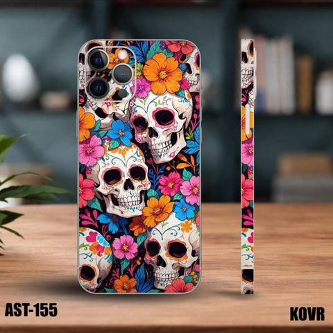 AST-155- Abstract Art Skull Mobile Skin
