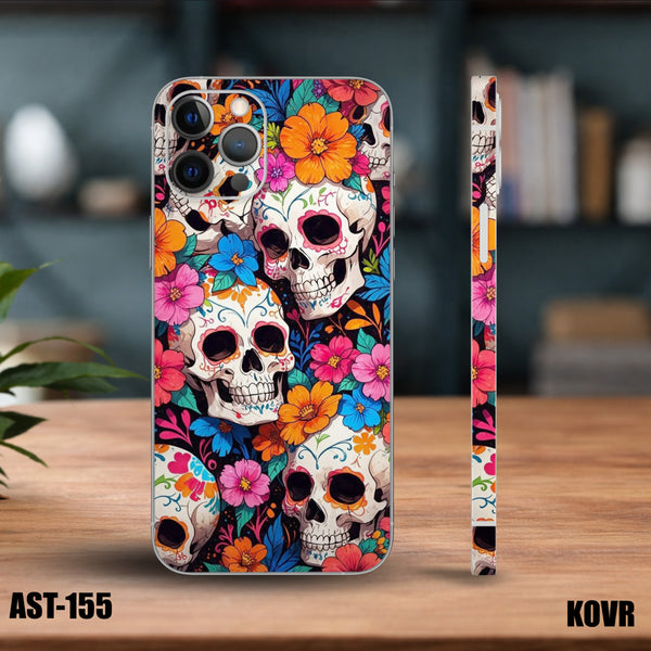 AST-155- Abstract Art Skull Mobile Skin