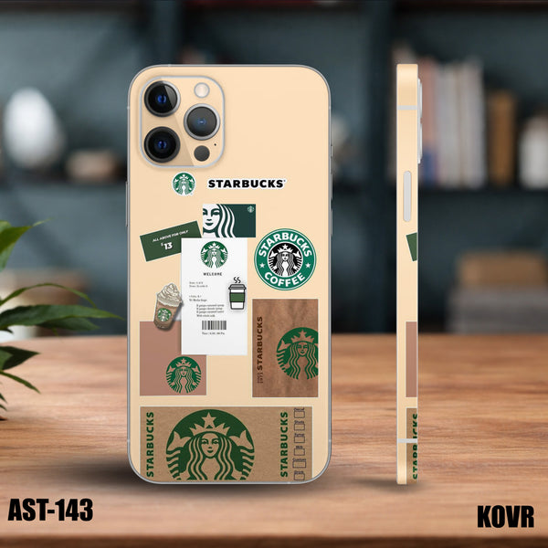 AST-143- STARBUCKS Collage Mobile Skin