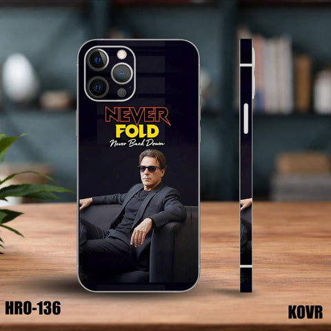 HRO-136- Imran Khan Never Fold Mobile Skin