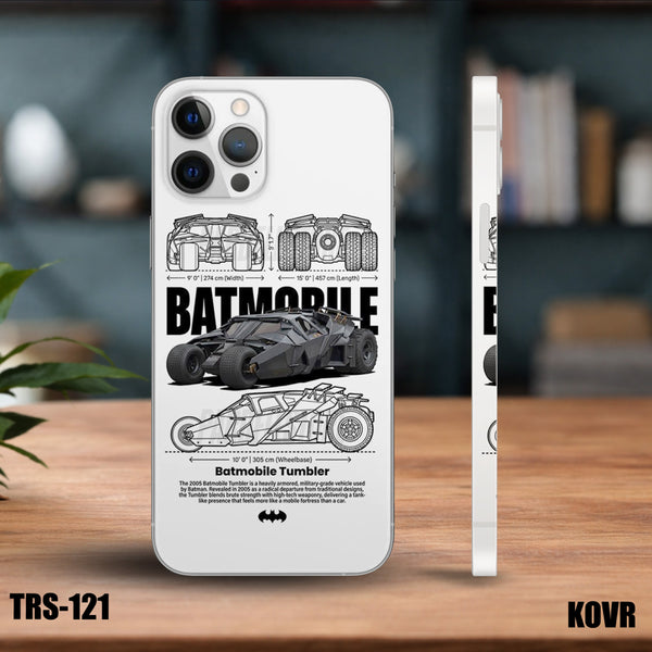 TRS-121-Transparent Batman Car Mobile Skin