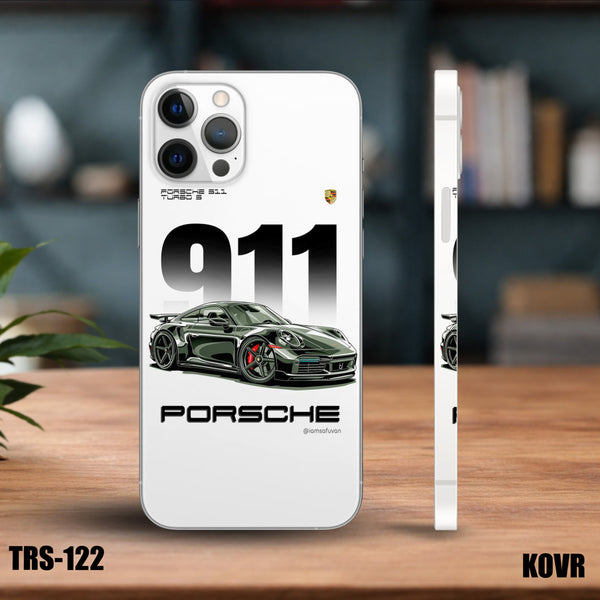 TRS-122- Transparent Green Porche 911 Mobile Skin