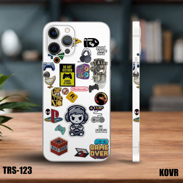 TRS-123- Transparent Gaming Mobile Skin