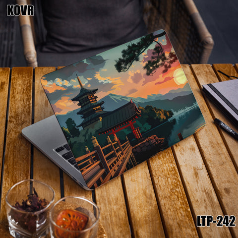 LTP-242- Scenic Sunset Aesthetic Laptop Skin