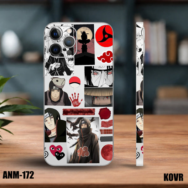 ANM-172- Itachi Sticker Collage Mobile Skin