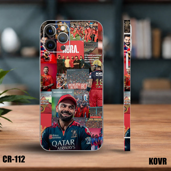 CR-112-Kholi RCB Collage Mobile Skin