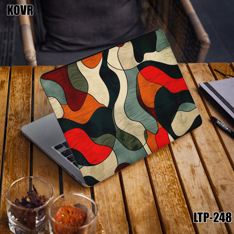 LTP-248- Dark Wavy Pattern Laptop Skin