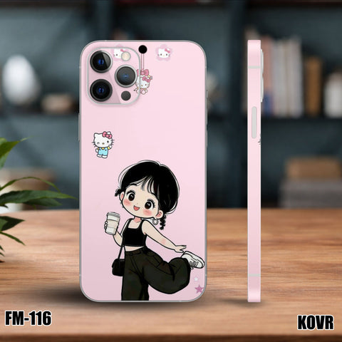 FM-116 -Kawaii Coffee Girl Mobile Skin