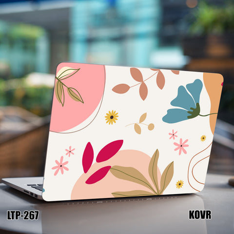 LTP-267- Elegant Leaf Pattern Laptop Skin