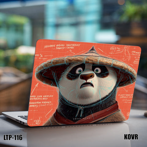 LTP-116- KangFu Panda Red Laptop Skin