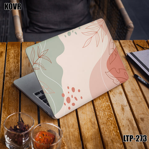 LTP-273- Minimal Pastel Botanical Laptop Skin