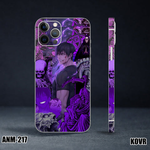 ANM-217- Toji Collage Purple Mobile Skin