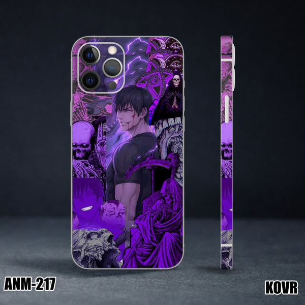 ANM-217- Toji Collage Purple Mobile Skin
