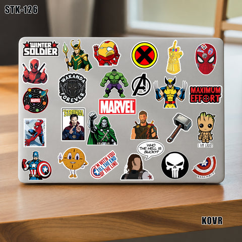32 Marvel Random Stickers Pack-STK-126