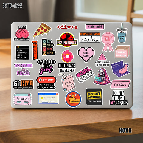32 Coder Girl Sticker Pack-STK-124