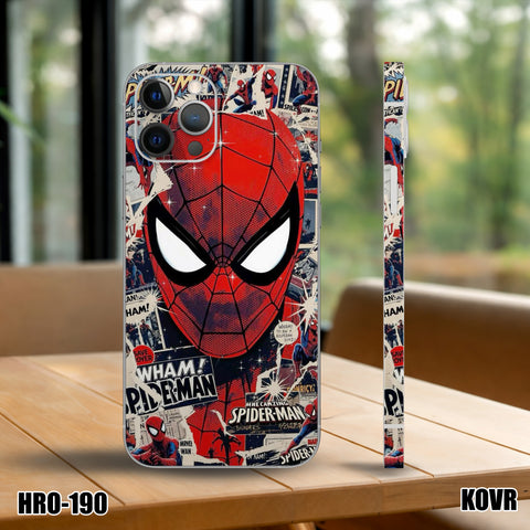 HRO-190- Wham SpiderMan Face Mobile Skin