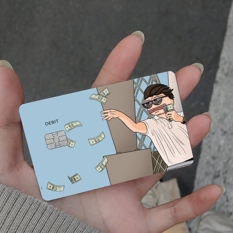 Flying Dollar Funny ATM Skin-ATM-126