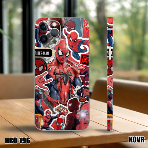 HRO-196- Spider Man Collage Mobile Skin