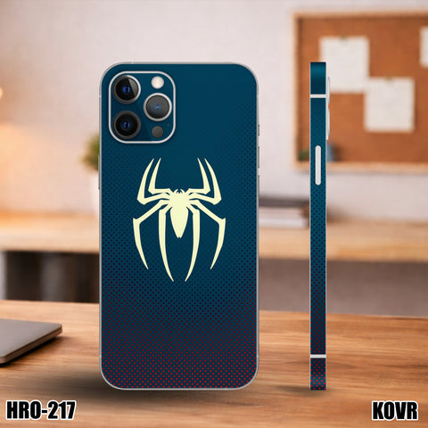 HRO-216- SpiderMan Logo Blue Mobile Skin