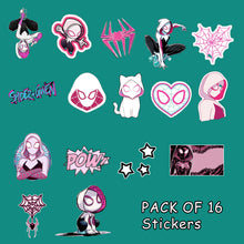 16 Spider Gwen Stickers Pack-STK-145