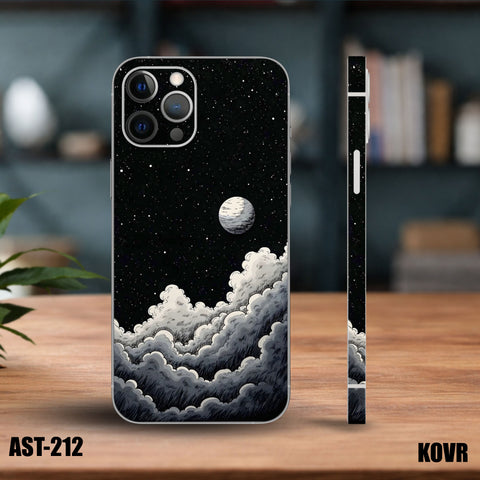 AST-212- Moon & Clouds Aesthetic Mobile Skin