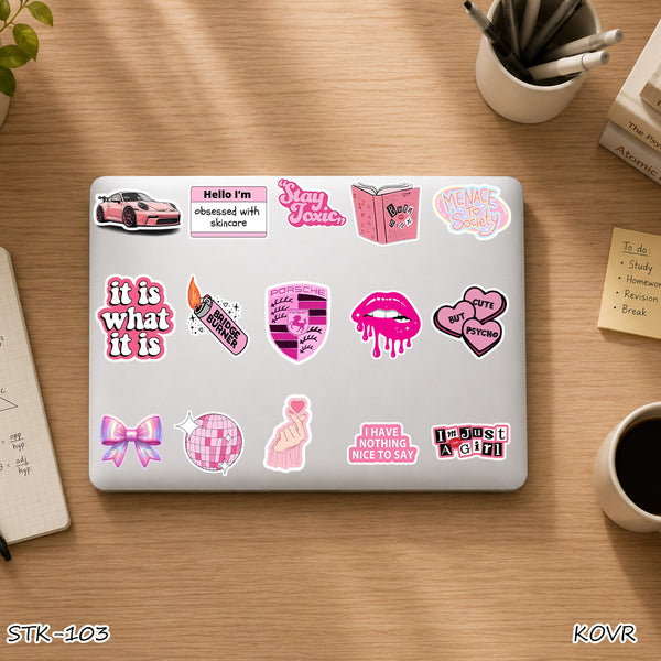 STK-103 - Stay Toxic Laptop Stickers Collection