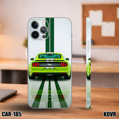 CAR-185- Green Ford Mustang Mobile Skin