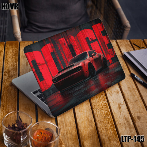 LTP-145- Red Dodge Car Laptop Skin