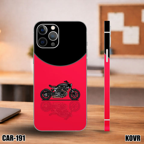 CAR- 191 -Red & Black Motorcyclye Mobile Skin