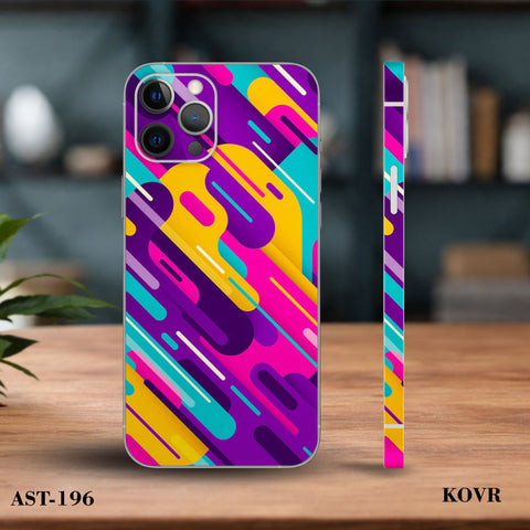 AST-196 -Retro Neon Pattern Mobile Skin