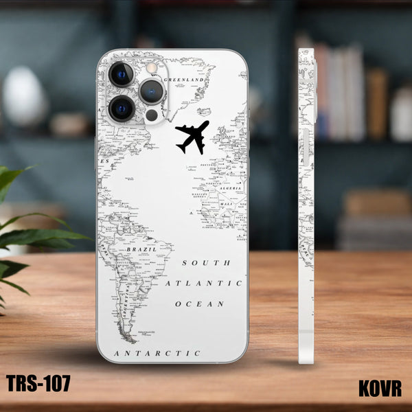 TRS-107- Transparent Map Mobile Skin