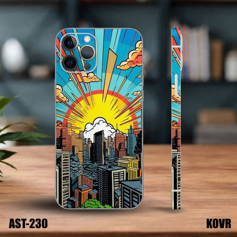 AST-230- Comic City Sunrise Mobile Skin