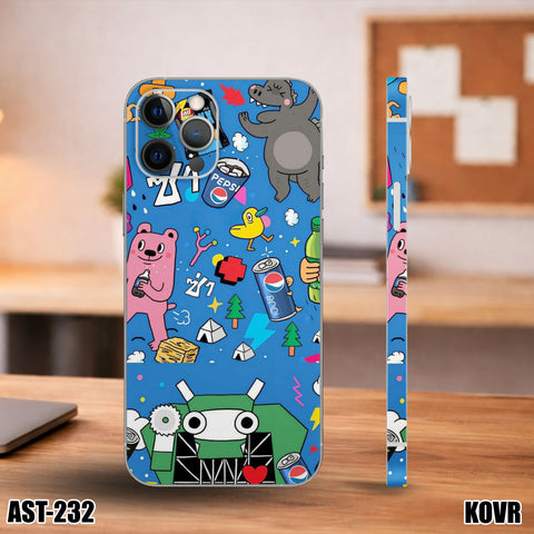 AST-232- Colorfull Cartoon Aesthetic Mobile Skin
