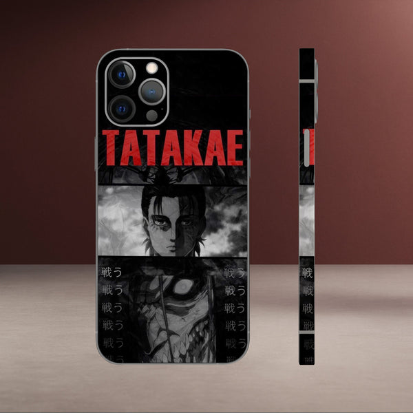 ANM-129- Eren Yeager TATAKE Mobile Skin