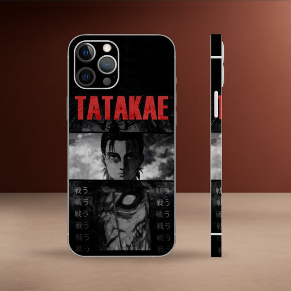 ANM-129- Eren Yeager TATAKE Mobile Skin