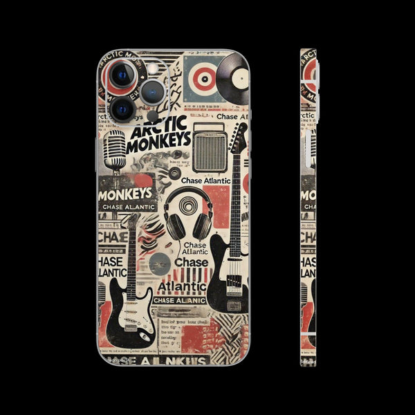 AST-118-Indie Music Collage Mobile Skin