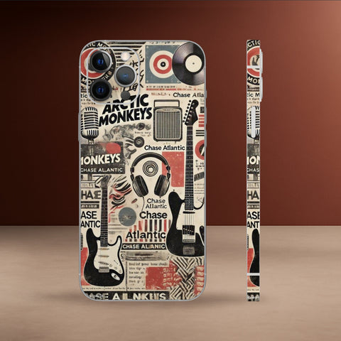 AST-118-Indie Music Collage Mobile Skin