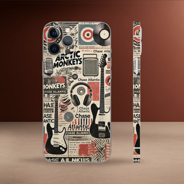 AST-118-Indie Music Collage Mobile Skin