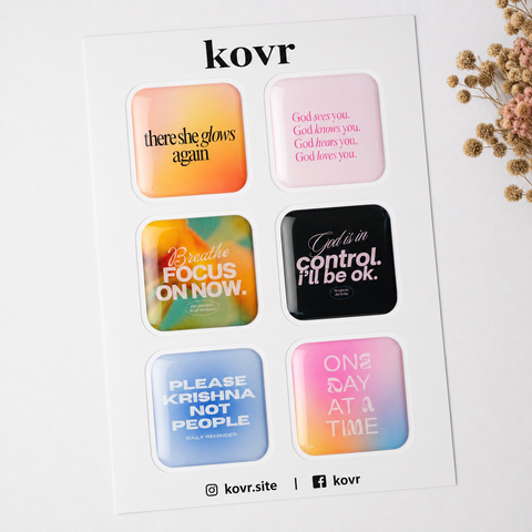 6 Motivational 3D Stickers-ST-107