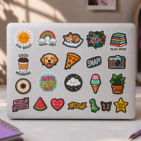 22 Happy Vibes Random Sticker Pack-STK-144