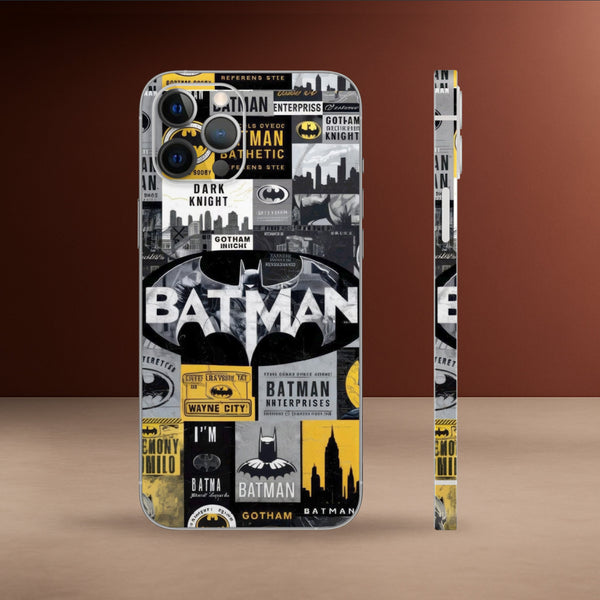 HRO-120-Vintage Batman Art Mobile Skin