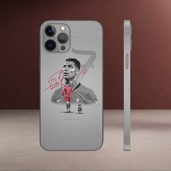 FTB-107-Ronaldo CR7 Mobile Skin – Signature Football Design